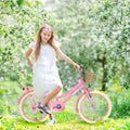 20" Kids Bike Girls Bike with Basket Single Speed Steel Frame Children Bicycle for 7 - 10 Years, Pink
