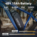 SUNTIBYE EB26 26" Fat Tire E Bike for Adults Set of 2, 1500W Electric Mountain Bikes, 28MPH Off - Road Ebike, 48V 15ah UL2849, Black