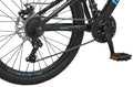 Mongoose 24" Durham Mountain Bike, 21 Speeds, Black