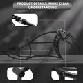 Tracer Signature Pro E - Bikes Frame with Fork, for 26" 3.0, 4.0 Fat Tire, Coaster Brake/Disc Brake, for Beach Cruiser Bike, Black