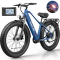 Gocio Electric Bike, 26"x4.0" Fat Tire E - Mountain Bike, Peak 1000W Motor, 28MPH 48V 15ah Battery Removable Ebike for Off Road, Sand, UL2849