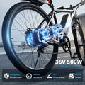Hipatoo 26" Electric Bike 500W 20MPH E - Bike, 36V 10.4ah Battery, Ebike for Adults, E Bike UL2849