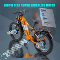 Dual Motors AWD 2000W Electric Bike for Adult 26'', UL2849 48V 30AH Removable Battery E - Mountain Bike 4.0 Fat Tire up to 35MPH&120miles Long Range Off - Road Ebike Beach Dual Hydraulic&Brakes E - Bicycle