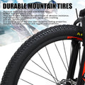 SOCOOL Adult Mountain Bike, Stainless Steel Frame, 26 in Wheels, Hardtail Bicycle for Mens Womens, 21 Speed Shimano, Suspension Fork and Dual Disc Brake - Black & Blue