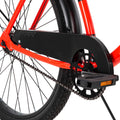 26 In. Cranbrook Men'S Classic Beach Cruiser Comfort Bike, Red