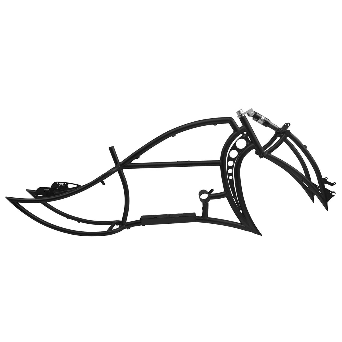 Tracer Signature Pro E - Bikes Frame with Fork, for 26" 3.0, 4.0 Fat Tire, Coaster Brake/Disc Brake, for Beach Cruiser Bike, Black