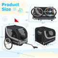 AECOJOY Dog Bike Trailer, Large 55'' Pet Bicycle Carrier for Small and Medium Dogs