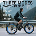 3000W Peak Dual Motor Ebike, 52V 30AH Battery Electric Bike for Adults, 7 - Speed 40MPH AWD Ebike Mountain Snow E - Bike with 26" x 4.0 Fat Tire MTB Hydraulic Disc Brake for Off - Road Snow