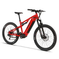 Kasen Electric Mountain Bike Mid - Driven 500w 48v 15ah Full Suspension Throttle and Pedal Assist