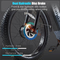 Dual Motors AWD 2000W Electric Bike for Adult 26'', UL2849 48V 60AH Removable Battery E - Mountain Bike 4'' Fat Tire up to 35MPH&200miles Long Range Off Road Ebike Beach Dual Hydraulic&Brakes E - Bicycle