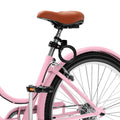 Uforic24'' Beach Cruiser Bike, 7 - Speed, Step - Through Bicycle for Men & Women, Steel Frame, Mint Green