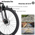 HILAND 26 in Mountain Bike, Mens and Womens Aluminum Frame MTB with 21 Speeds, Dis Brake, Hardtail Bicycle for Adults