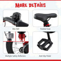 16/18 Inch LED Lighted Kids Bike with Training Wheels, Headlight, Adjustable Seat & Dual Brakes, Children Bicycle for Ages 4-8 Years