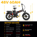 Wallke H9 AWD 3200W Dual Motor Electric Bike for Adult, 82ah 48V Dual Battery Long Range E - Bicycle, 31 - 34MPH Fast Ebike, 20" Fat Tire Offroad Full Suspension Folding, 3mm Aluminum Alloy Frame, UL2849