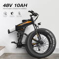 Totguard 26"x4" Electric Bike, Fat Tire 500W Ebike, Foldable Electric Bicycles E Bikes for Adults Electric 48V 10ah Battery, Dual Shock Absorber, Lockable Fork UL2849