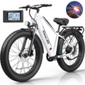 Gocio Electric Bike, 26"x4.0" Fat Tire E - Mountain Bike, Peak 1000W Motor, 28MPH 48V 15ah Battery Removable Ebike for Off Road, Sand, UL2849