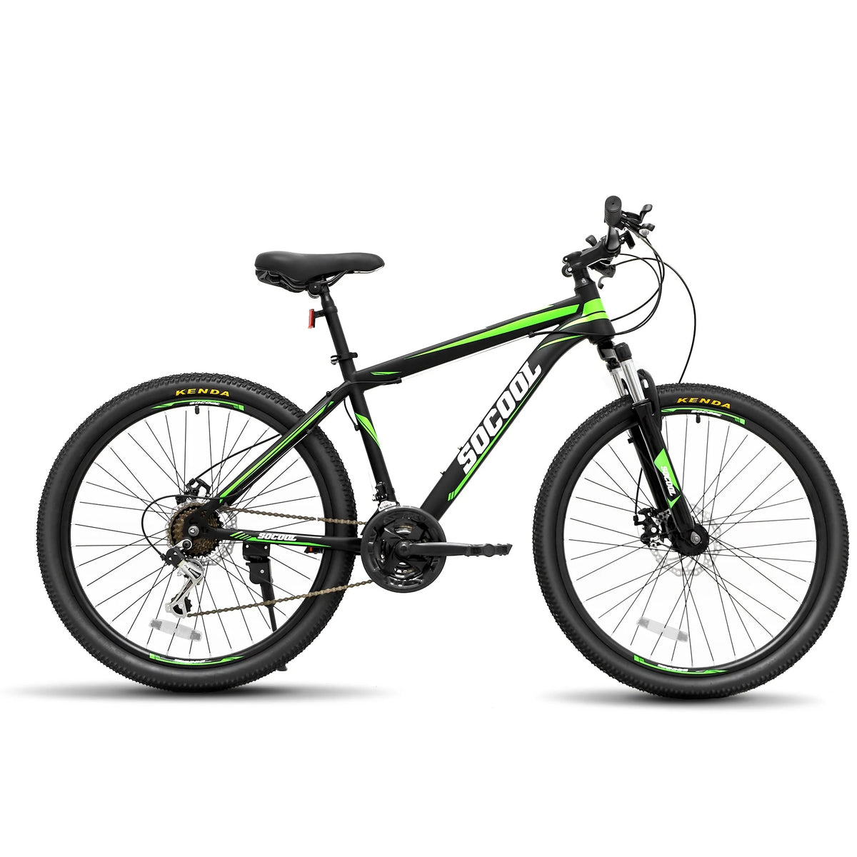 Mountain Bike, Shimano 21 Speeds Drivetrain, Stainless Steel Frame 26 in Wheels, for Men Women Men'S MTB Bicycle, Black