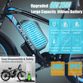 Peak 5000W - Electric - Bike for Adults - Men, Dual - Motor - Ebike 50MPH - Hunting - Ebike, 60V 25AH Long Range Dirtbike, 26" x 4.0 Fat - Tire - Electric - Bicycle, AWD 21 - Speed Mountain Bike for Off - Road Snow Sand