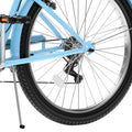 Uforic24'' Beach Cruiser Bike, 7 - Speed, Step - Through Bicycle for Men & Women, Steel Frame, Mint Green