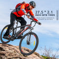 Gocio 27.5" Electric Bike, Peak 750W Electric Bike for Adults, 22mph Electric Mountain Bicycles, 48V 10.4ah Battery Ebike UL 2849, Aluminum Alloy, Lockable Suspension Fork, Shimano 21 Speed