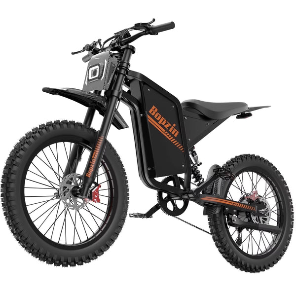 Electric Dirt Bike for Adults, 60V 35ah, 3000W 45 MPH & 37 - 68 Miles Electric Motorcycle, 25'' Fat Tire Off - Road Mountain Bike UL2849