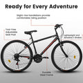 Aukfa 26" Mountain Bike for Men and Women, 21 - Speed High - Performance All - Terrain Bicycle with Dual V - Brakes, Green