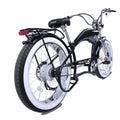 Twenty5 DS Chopper Stretch Cruiser E - Bike, 26" Wheels, 800W Motor, Disc Brake, for Men, Black