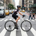 26" Mountain Bike 6-Speed Drivetrain Cycling Bicycle with Dual C-Brakes, Adjustable Seat & All-Terrain Tires, MTB City Bike for Men Women Teens