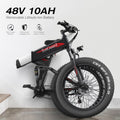 Totguard 26"x4" Electric Bike, Fat Tire 500W Ebike, Foldable Electric Bicycles E Bikes for Adults Electric 48V 10ah Battery, Dual Shock Absorber, Lockable Fork UL2849