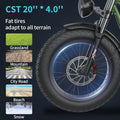Freego F3 Pro 2000W Dual Motor Electric Bike for Adults, & Dual Battery 48V/40ah, 20"x4.0" Fat Tires Off Road Electric Bicycle with Removable Battery, 34MPH&68 Long Range E Bike UL2849