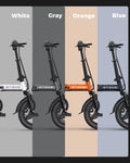 Engwe T14 Folding Electric Bikes for Adults, 350W Mini Ebike 48V10AH Removable Battery, Urban City Commuter Electric Bicycles - Grey