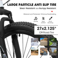 27" Mountain Bike, 21 - Speed Dual Disc Brakes with Aluminum Frame - Black