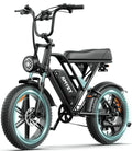 AMYET G60 Peak 1500W Electric Bike, 20" Fat Tire E - Mountain Bikes, 48V 20ah 32MPH Ebike for Adults Full Suspension UL2849