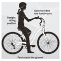 Huffy 27.5 In. Parkside Women'S Comfort Bike with Perfect Fit Frame, Mint