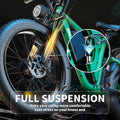 Fat Tire E - Bike 2000W Ebike for Adults, 52V 22.4AH Battery Dual Motor 26" Full Suspension Electric Bicycles 35MPH AWD Mountain E Bike Hydraulic Brakes