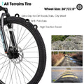 HILAND 26 in Mountain Bike, Mens and Womens Aluminum Frame MTB with 21 Speeds, Dis Brake, Hardtail Bicycle for Adults
