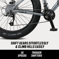 26 - In. Dolomite ALX Unisex Fat Tire Mountain Bike, Gray