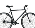 Wonder Wheels Fixed Bike 700C 57cm Hi - Ten Steel Frame Side Pull Brake Alloy Black Rims 700c*1.5*14g*32h*h30 Black Spokes, Tire: Black. - Matte Black & Black