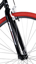 700c Kent Fixie Men'S Bike, Adult, Ages 13 and up, Black/Red
