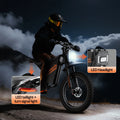 Electric Dirt Bike for Adults, 60V 35ah, 3000W 45 MPH & 37 - 68 Miles Electric Motorcycle, 25'' Fat Tire Off - Road Mountain Bike UL2849