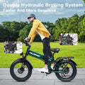 Folding AWD Dual Motor Electric Bike for Adults 20*4.0'' 2300w UL2849 48v 20ah, 7 Speeds, Fat Tire Ebike up to 28MPH Off Road E - Mountain Bike Dual Hydraulic Disc Brakes&Suspension Electric Bicycles