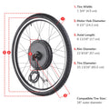 Yescom Electric Bike Conversion Kit 48V 1000W 26" Front Wheel E - Bike Conversion Kit Dual Mode Controller