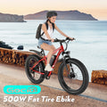 Gocio 26" 4.0 Fat Tire Electric Bike for Adults, 500W Motor, 48V 13ah Battery, Lightweight Aluminum Alloy Frame, Max 22mph Electric Mountain Bike Beach Snow Ebike for Men, Professional 7 - Speed UL2849