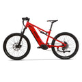 Kasen Electric Mountain Bike Mid - Driven 500w 48v 15ah Full Suspension Throttle and Pedal Assist