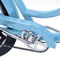 Uforic24'' Beach Cruiser Bike, 7 - Speed, Step - Through Bicycle for Men & Women, Steel Frame, Mint Green