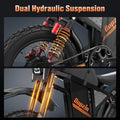 Electric Dirt Bike for Adults, 60V 35ah, 3000W 45 MPH & 37 - 68 Miles Electric Motorcycle, 25'' Fat Tire Off - Road Mountain Bike UL2849