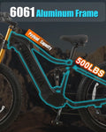 Dual Motors AWD 2000W Electric Bike for Adult 26'', UL2849 48V 60AH Removable Battery E - Mountain Bike 4'' Fat Tire up to 35MPH&200miles Long Range Off Road Ebike Beach Dual Hydraulic&Brakes E - Bicycle