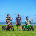 Addmotor M - 360II Semi - Recumbent Electric Trike, 85MI, Fat Tire 3 Wheel Electric Bike for Adults, 750W 48V 20ah Electric Tricycle for Seniors, 20" Electric Trike with Speed Differential, Green