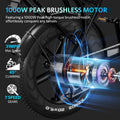Hipatoo 26" Electric Bike 500W 20MPH E - Bike, 36V 10.4ah Battery, Ebike for Adults, E Bike UL2849