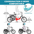 MOONCOOL Adult Tricycles with Rear Basket & Inflator, 24 26 in 7 Speed 3 Wheel Bikes, Three - Wheeled Bicycles Adult Trike with Backrest for Seniors, Women, Men